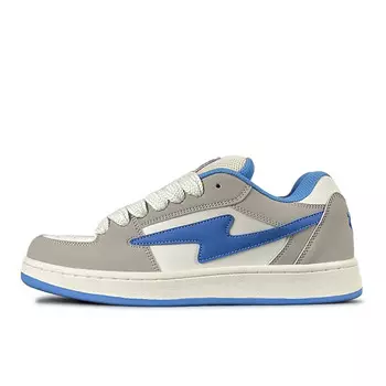 Кроссовки LuzaoT SUPER DRAG Skateboarding Shoes Unisex Low-top Grey/Blue/White, серый/синий