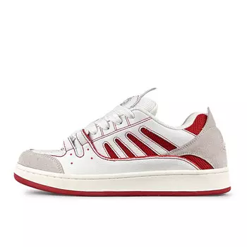 Кроссовки LuzaoT SUPER DRAG Skateboarding Shoes Unisex Low-top, белый/красный