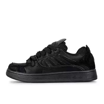 Кроссовки LuzaoT SUPER DRAG Skateboarding Shoes Unisex Low-top Black, черный