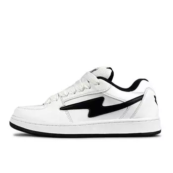 Кроссовки LuzaoT SUPER DRAG Skateboarding Shoes Unisex Low-top White/black, белый/черный