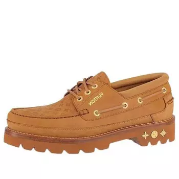 Кроссовки lv ranger boat shoes 'brown' Louis Vuitton, коричневый