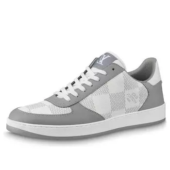 Кроссовки lv rivoli sneakers 'grey with plaid' Louis Vuitton, серый