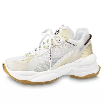 Кроссовки lv run 55 trainers 'white gold' Louis Vuitton, белый