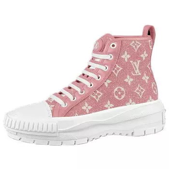 Кроссовки lv squad ankle sneakers 'pink monogram' Louis Vuitton, розовый
