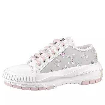 Кроссовки lv squad sneakers 'white grey pink' Louis Vuitton, серый