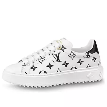 Кроссовки lv time out sneakers black/white Louis Vuitton, черный