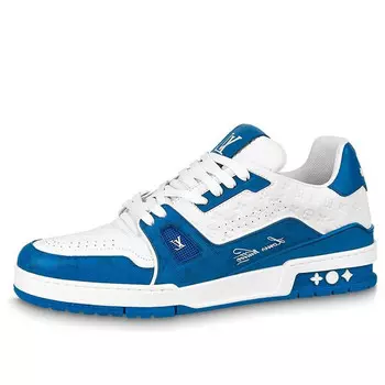 Кроссовки lv trainers 'white blue' Louis Vuitton, белый