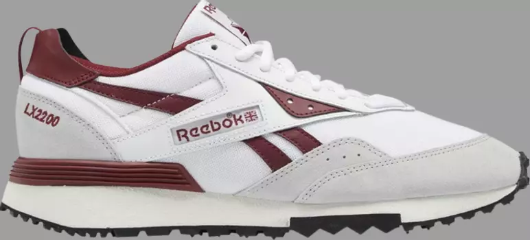 Кроссовки lx 2200 'white classic burgundy' Reebok, белый