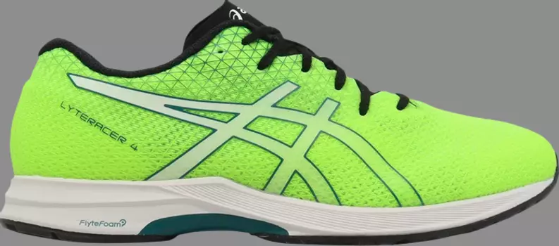 Кроссовки lyteracer 4 2e wide 'safety yellow' Asics, желтый