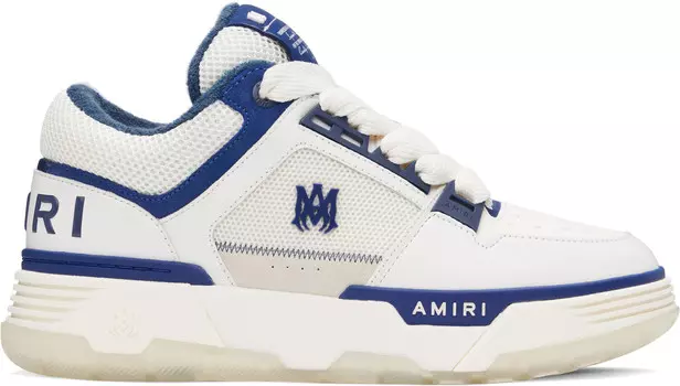 Кроссовки MA-1 белого и темно-синего цветов AMIRI, синий/белый