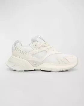 Кроссовки MA-1 из кожаной сетки Amiri, цвет White