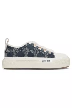 Кроссовки Ma quad denim court low Amiri, индиго