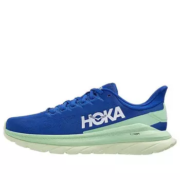 Кроссовки mach 4 'dazzling blue green ash' Hoka One One, голубой