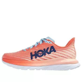 Кроссовки mach 5 'camellia peach' Hoka One One, серый