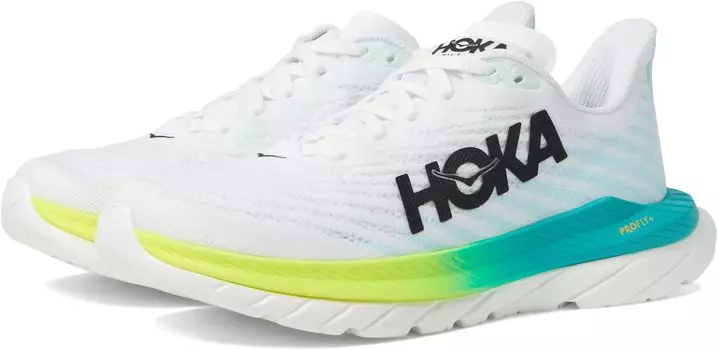 Кроссовки Mach 5 Hoka, цвет White/Blue Glass