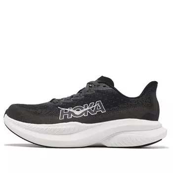 Кроссовки mach 6 wide 'black white' Hoka One One, черный