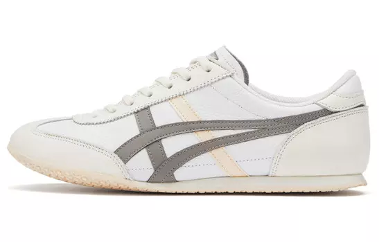 Кроссовки Machu Racer Lifestyle унисекс с низким верхом белого/серого/розового цвета Onitsuka Tiger