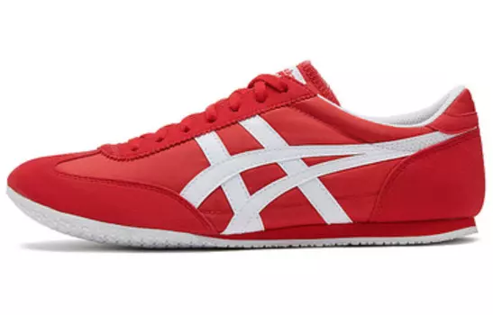 Кроссовки Machu Racer Lifestyle унисекс с низким верхом красного/белого цвета Onitsuka Tiger