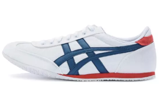 Кроссовки Machu Racer Lifestyle унисекс с низким верхом белого/синего/красного цвета Onitsuka Tiger