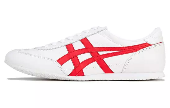 Кроссовки Machu Racer Lifestyle унисекс с низким верхом белого/красного цвета Onitsuka Tiger