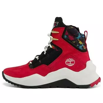 Кроссовки madbury side zip sneaker boots 'red nubuck' Timberland, красный
