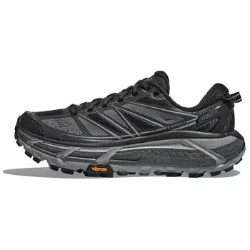 Кроссовки Mafate Speed 2 для бега мужские с низким верхом, черный/серый Hoka One One