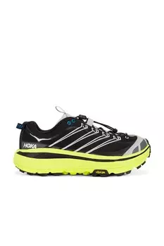 Кроссовки Mafate Three2 Hoka, цвет Black & Hoka Citrus