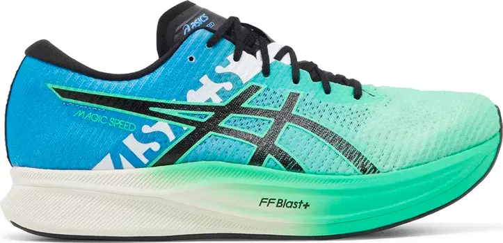 Кроссовки magic speed 2 ekiden 'new leaf black' Asics, синий