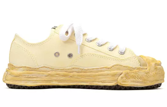 Кроссовки Maison Hank Canvas на шнуровке Mihara Yasuhiro, коричневый