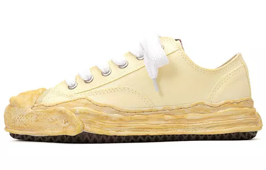 Кроссовки Maison Hank Canvas на шнуровке Mihara Yasuhiro, черный