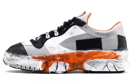 Кроссовки Maison Margiela Lifestyle, серый / черный / оранжевый