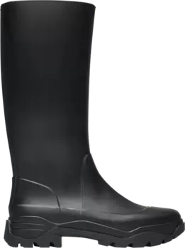 Кроссовки Maison Margiela Tabi Rubber Boot 'Black', черный