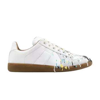 Кроссовки Maison Margiela Wmns Replica Low Paint Splatter - Light Grey, серый