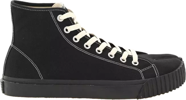 Кроссовки Maison Margiela Wmns Tabi Canvas High Black, черный