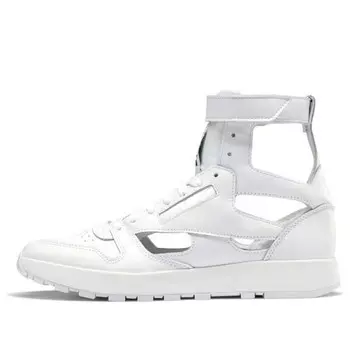Кроссовки maison margiela x classic leather tabi high 'white' Reebok, белый