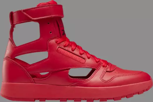Кроссовки maison margiela x classic leather tabi high 'vector red' Reebok, красный