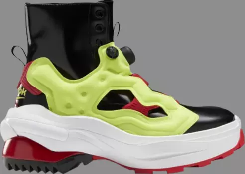 Кроссовки maison margiela x instapump fury tabi 'black yellow red' Reebok, черный