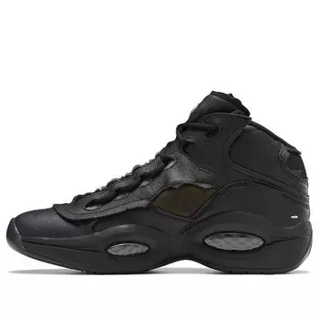 Кроссовки maison margiela x question mid 'memory of - black' Reebok, черный