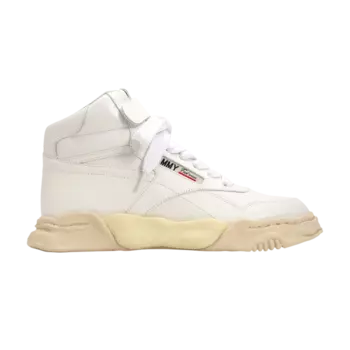 Кроссовки Maison Mihara Yasuhiro Freddie Paraffin Vintage Sole Leather High 'White', белый