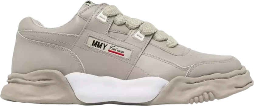 Кроссовки Maison Mihara Yasuhiro Parker OG Sole Leather Low 'Grey', серый