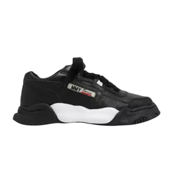 Кроссовки Maison Mihara Yasuhiro Parker OG Sole Leather Low 'Black', черный
