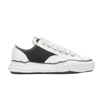 Кроссовки Maison Mihara Yasuhiro Peterson OG Sole Rubber Painted Canvas 'White Black', белый