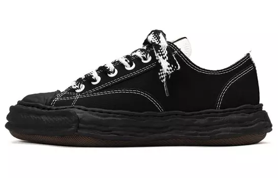 Кроссовки Maison MIHARA YASUHIRO Petterson Canvas Sneakers, черный