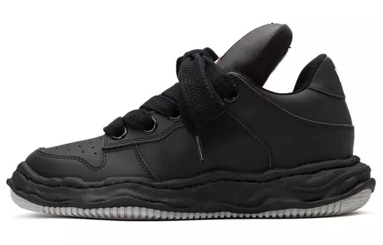 Кроссовки Maison MIHARA YASUHIRO Wayne Low-top Leather Sneakers, серый/белый