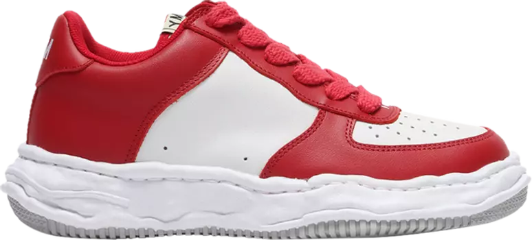 Кроссовки Maison Mihara Yasuhiro Wayne OG Sole Leather Low 'Red White', красный