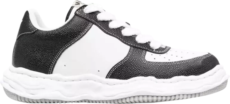Кроссовки Maison Mihara Yasuhiro Wayne OG Sole Embossed Leather Low 'Black White', черный