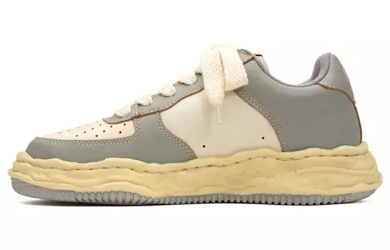 Кроссовки Maison MIHARA YASUHIRO Wayne OG Sole Leather Sneakers, белый/черный