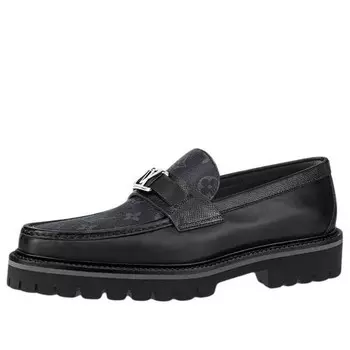 Кроссовки major loafers 'black monogram' Louis Vuitton, черный