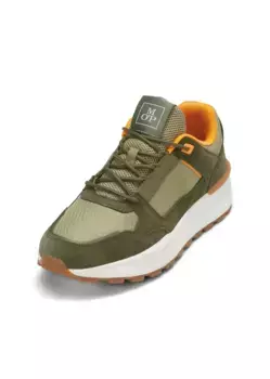 Кроссовки Marc O'Polo "из смеси кожи и полиэстера", зеленый