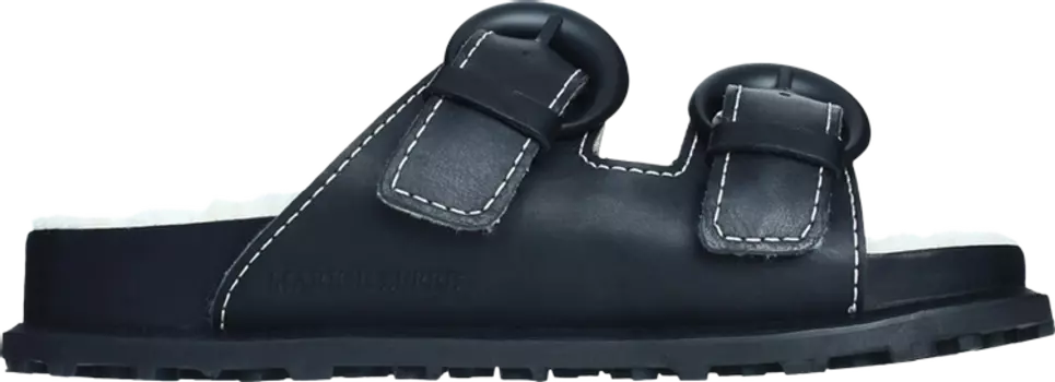 Кроссовки Marine Serre Wmns Ground Sandal 'Black', черный